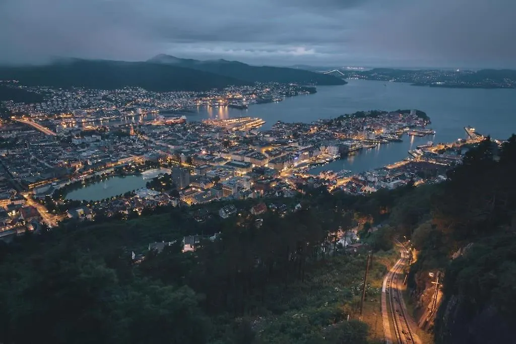 Welcome To Lille Ovregaten, In The Middle Of Bergen City 挪威